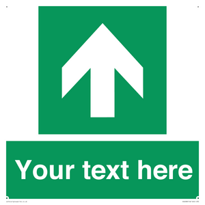 Safe condition Custom arrow up sign